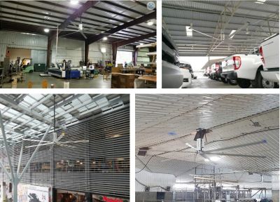 Cửa hàng bán quạt trần làm mát diện rộng chất lượng